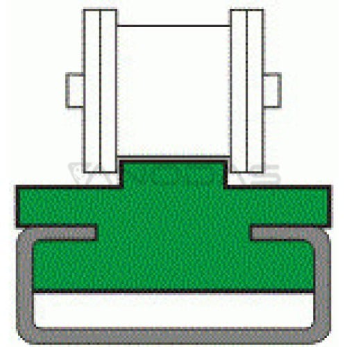 Grandinės kreiptuvo profilis 6-1/2 x 5/16 H14 2000mm  Grandinės kreiptuvo profilis 6-1/2 x 5/16 H14 2000mm