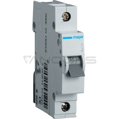 Circuit breaker 6 KA B 20A MBN120E HAGER Circuit breaker 6 KA B 20A MBN120E HAGER