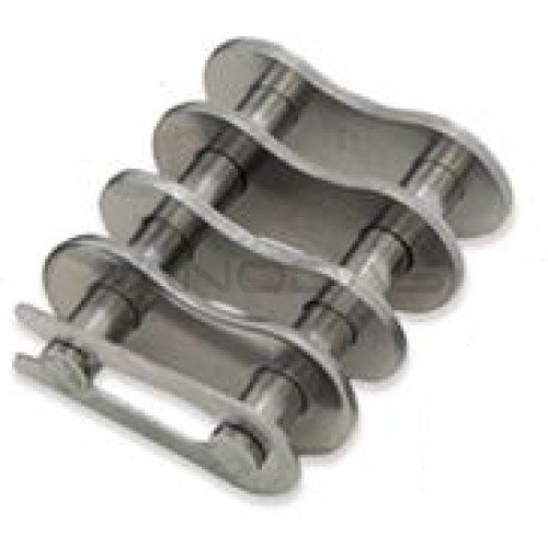 Chain clip, 2-row 12B-2 with feather CH  Chain clip, 2-row 12B-2 with feather CH