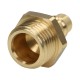 Quick connector DN7.2 type 26, G 1/2 MZ, quick connector plug, brass