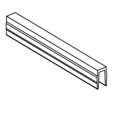 Groove blanking profile, gray 30-6