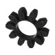 Rubber insert GH 75/90 black - 94 Shore