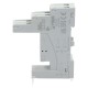 GZT80 grey relay socket for DIN35 rail, screw-on panel, without clamp