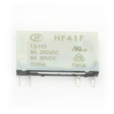 HF41F-012-HST relė 12V DC, 6A, 1 kontaktas, Hongfa