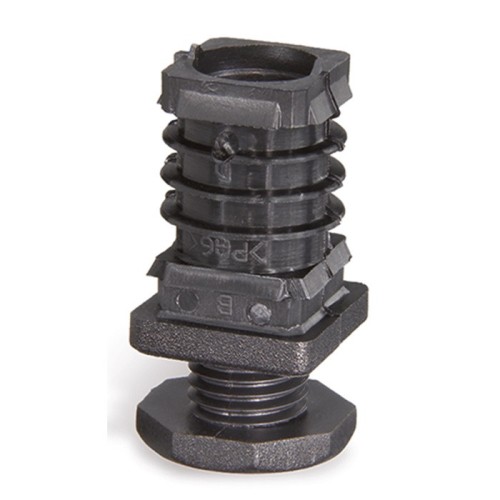 Insert for square profiles NDA.Q-30-M16x30 - with adjustable foot, technopolymer Insert for square profiles NDA.Q-30-M16x30 - with adjustable foot, technopolymer