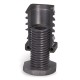 Insert for square profiles NDA.Q-40-M22x30 - with adjustable foot, technopolymer