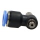Throttle check valve plug for actuator, M5 GZ, for hose fi 6 mm, plastic