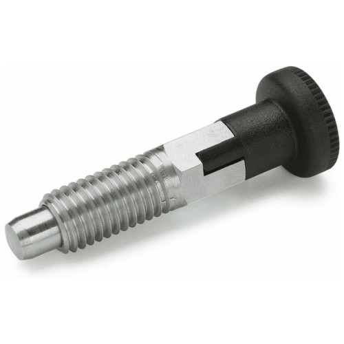Indexing pin GN 717-5-M10x1-C-NI - stainless steel Indexing pin GN 717-5-M10x1-C-NI - stainless steel