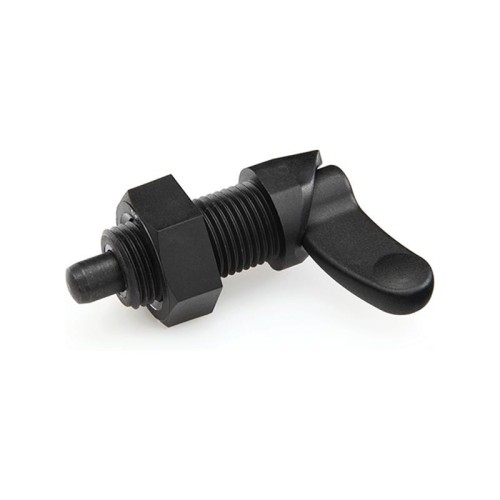 Indeksavimo kaištis PMT.200-5-M10x1-AK - plieno kaištis, juodas oksidas, su fiksavimo veržle Indeksavimo kaištis PMT.200-5-M10x1-AK - plieno kaištis, juodas oksidas, su fiksavimo veržle