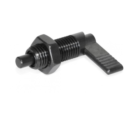 Indexing pin with lever GN 721-10-M20x1.5-RA - lever rotation range 180, without lock Indexing pin with lever GN 721-10-M20x1.5-RA - lever rotation range 180, without lock