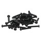 ISO 7380-1 M4x14 screw, class 10.9, uncoated steel (100 pcs.)