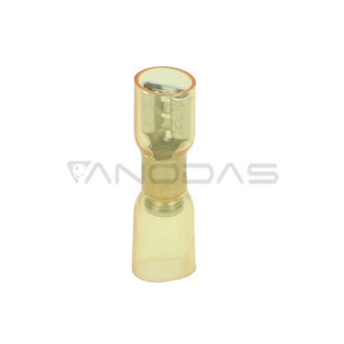 Flat female connector, insulated, with heat-shrinkable sleeve (6.3/0.8mm 4-6mm2) (10 pcs.)  Flat female connector, insulated, with heat-shrinkable sleeve (6.3/0.8mm 4-6mm2) (10 pcs.)