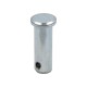 Pins with cylindrical head 12x35mm DIN 1434 B, galvanized steel, white galvanized