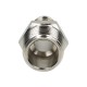 Kalėdų eglutės srieginė jungtis žarnai fi 14 mm, R 1/2 M, nikeliuotas žalvaris, kūginis sriegis