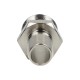 Kalėdų eglutės srieginė jungtis žarnai fi 14 mm, R 1/2 M, nikeliuotas žalvaris, kūginis sriegis