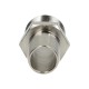 Threaded Christmas tree connector for hose fi 16 mm, R 1/2 GZ, nickel-plated brass, conical thread