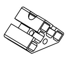 Angle connector for profile 45x45