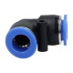Pneumatic angle plug connector, for hose fi 10 mm, plastic