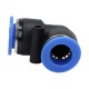 Pneumatic angle plug connector, for hose fi 10 mm, plastic