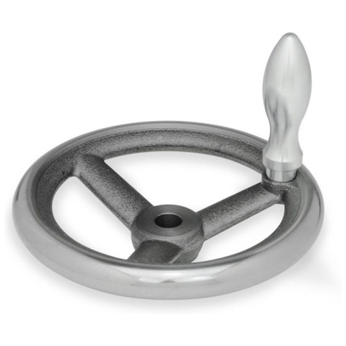 Kelių stipinų rankinis ratas DIN 950-AL-180-B16-D – rankinis ratas su besisukančia rankena Kelių stipinų rankinis ratas DIN 950-AL-180-B16-D – rankinis ratas su besisukančia rankena