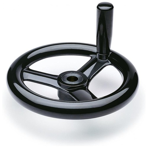 Kelių stipinų rankinis ratas VR.160 FP+I-A14-K – su besisukančia rankena, dygliuota stebule Kelių stipinų rankinis ratas VR.160 FP+I-A14-K – su besisukančia rankena, dygliuota stebule