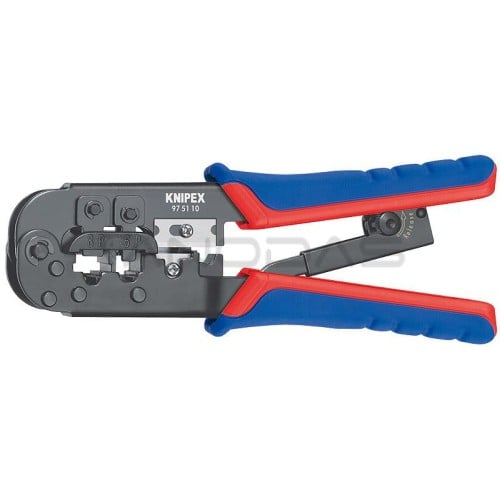 KNIPEX Presavimo replės vakarietiško tipo telefono kištams 97 51 10 KNIPEX Presavimo replės vakarietiško tipo telefono kištams 97 51 10