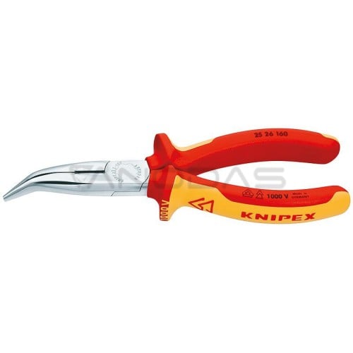 KNIPEX Pusapvalės frezos, valdomos radijo bangomis, izoliuotos 25 26 160 KNIPEX Pusapvalės frezos, valdomos radijo bangomis, izoliuotos 25 26 160