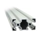 Konstrukcinis aliuminio profilis 40x80mm (lengvas, 10 griovelis) Alutec K&K - 1000mm