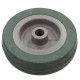 Loose wheel plastic-gray rubber 3050 - 125x27 - load capacity 100 kg