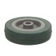 Loose wheel plastic-gray rubber 3050 - 125x27 - load capacity 100 kg