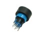 LAS1-AWY-22Z/W/24/P, ON-ON, bistable, 2 tracks, 5A 250VAC, LED backlight 24V AC/DC white, fi22, IP65, for soldering, Onpow