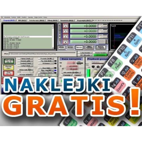 Mach3 PL + klaviatūros lipdukai NEMOKAMAI Mach3 PL + klaviatūros lipdukai NEMOKAMAI