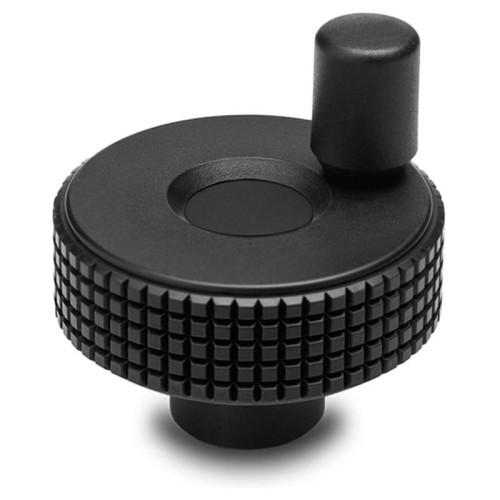 MBT.85+I B-10-C9 control knob - with rotating handle, black technopolymer MBT.85+I B-10-C9 control knob - with rotating handle, black technopolymer