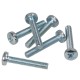 Metal screw DIN 7985 M2x16 galvanized white - 100pcs