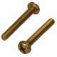 Metal screw DIN 7985 M4x12 brass (100 pcs.)