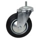 Metal-rubber swivel wheel N184160 - load capacity 150 kg M12