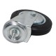Metal-rubber swivel wheel N184160 - load capacity 150 kg M12