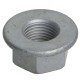 Nut DIN 6923 M6 class 10 galvanized, flat, smooth (100 pcs.)