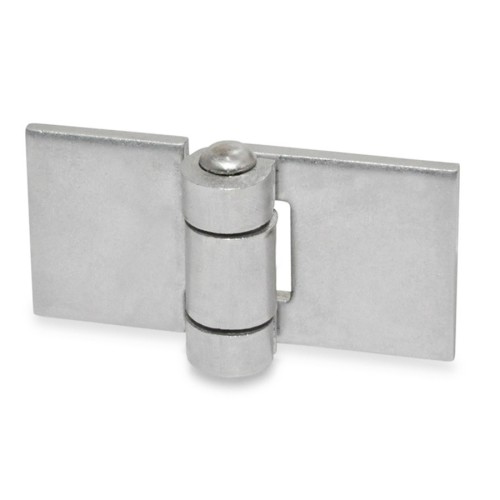 Stainless steel sheet hinge GN 1362-NI-80-40-A-BL - for welding white Stainless steel sheet hinge GN 1362-NI-80-40-A-BL - for welding white