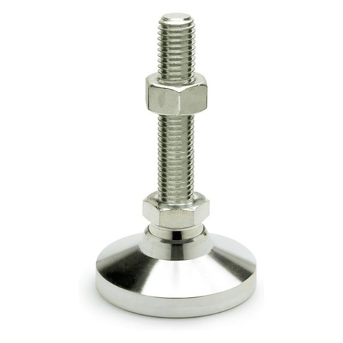 Stainless steel self-aligning foot GN 343.6-25-M8-40-KS - threaded pin Stainless steel self-aligning foot GN 343.6-25-M8-40-KS - threaded pin
