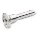 Stainless steel mounting pin GN 114.6-12-80 - with fin axial lock, stainless steel knob
