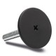 Non-swinging foot LX.60-SW24-M16x144-HS - technopolymer base, steel pin with a hexagon socket at the upper end