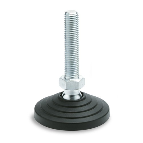 Swivel foot LV.A-60-14-M16x68 - technopolymer base, threaded pin, steel, galvanized Swivel foot LV.A-60-14-M16x68 - technopolymer base, threaded pin, steel, galvanized