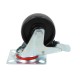 Swivel wheel fi 125mm plastic with a brake with a mounting plate, load capacity 220 kg 4083 - 152x40