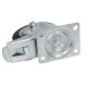 Swivel wheel fi 160mm rubber with brake with mounting plate, load capacity 145 kg 4003 - 160x40