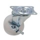 Swivel wheel fi 50mm plastic with a brake with a mounting plate, load capacity 30 kg N145050DB
