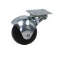 Swivel wheel, diameter 40 mm, rubber with mounting plate, load capacity 20 kg 2105 - 40
