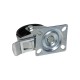 Swivel wheel diameter 75mm, plastic, with a brake, with mounting plate, load capacity 50 kg 4083 - 75x25