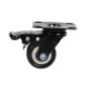 Swivel wheel with brake, black, diameter 50mm