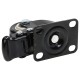Swivel wheel with brake, black, diameter 50mm